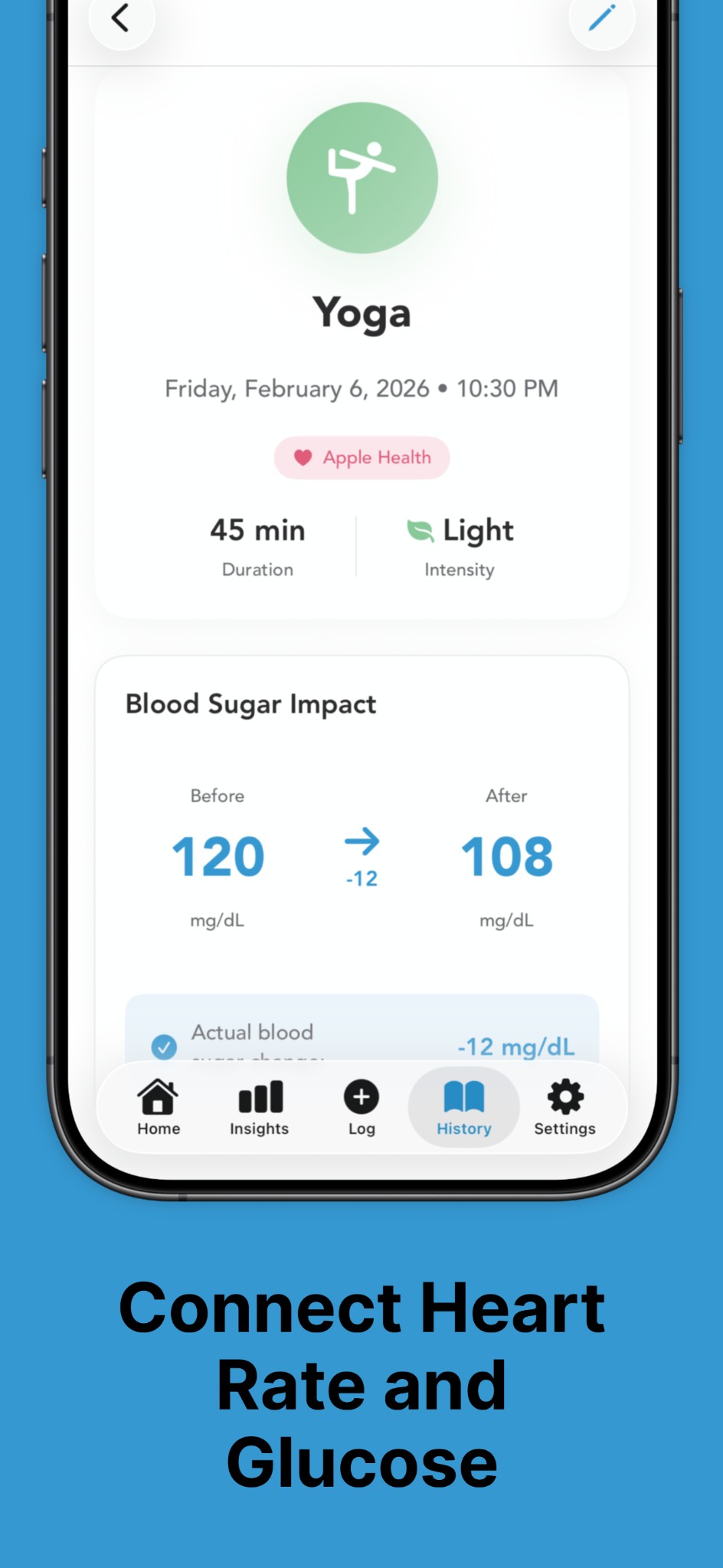 Lyla: heart rate and CGM glucose view for diabetes insights.